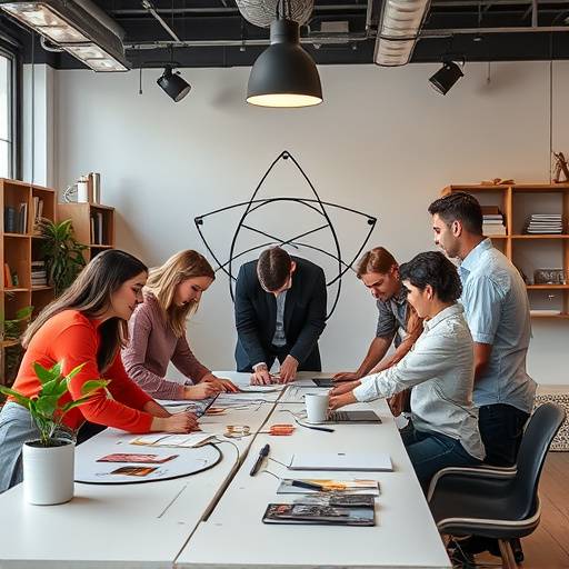 Team van Creatieve Studio Nexus aan het werk